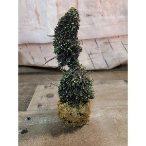 Dept 56 halloween topiaries Green pine glitter tree 5653062